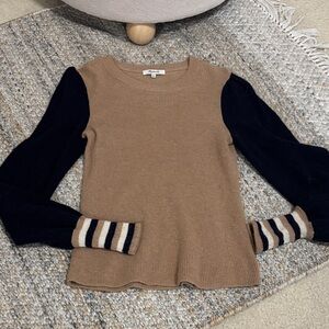 Madewell color block merino blend sweater